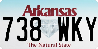 AR license plate 738WKY