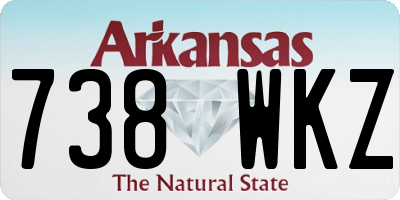 AR license plate 738WKZ