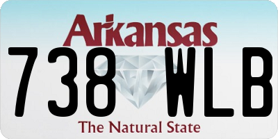 AR license plate 738WLB