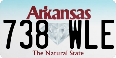 AR license plate 738WLE