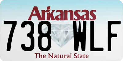 AR license plate 738WLF