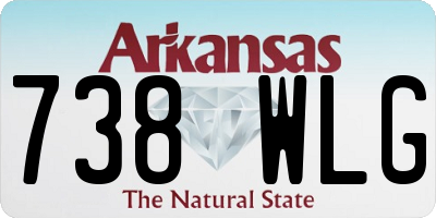 AR license plate 738WLG