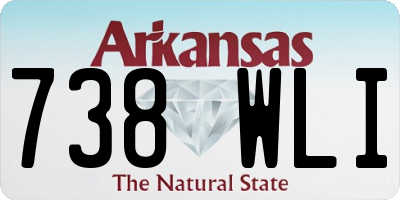 AR license plate 738WLI