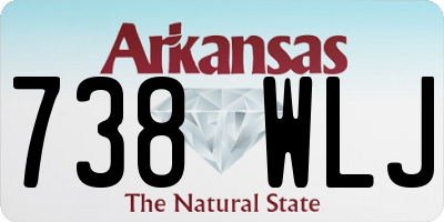 AR license plate 738WLJ