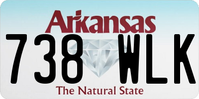 AR license plate 738WLK
