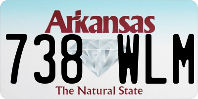 AR license plate 738WLM