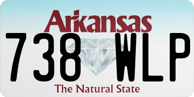 AR license plate 738WLP