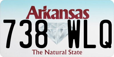 AR license plate 738WLQ