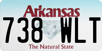 AR license plate 738WLT