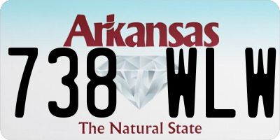 AR license plate 738WLW