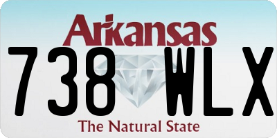 AR license plate 738WLX