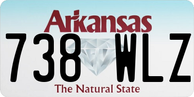 AR license plate 738WLZ