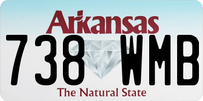 AR license plate 738WMB