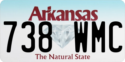 AR license plate 738WMC