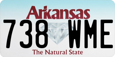 AR license plate 738WME