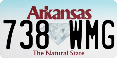 AR license plate 738WMG