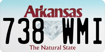 AR license plate 738WMI