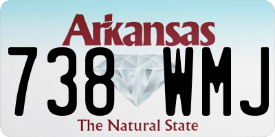 AR license plate 738WMJ