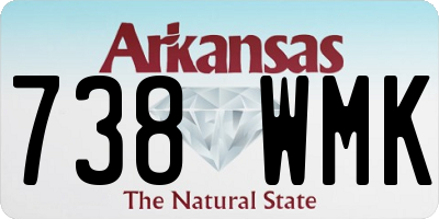 AR license plate 738WMK