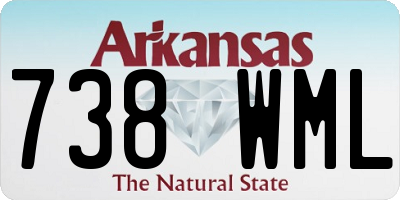 AR license plate 738WML