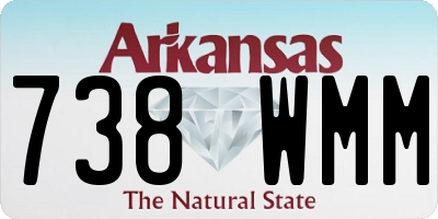 AR license plate 738WMM
