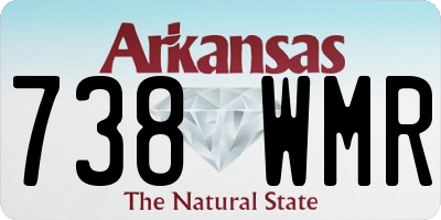 AR license plate 738WMR