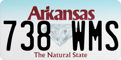 AR license plate 738WMS