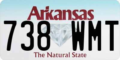 AR license plate 738WMT