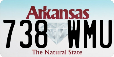 AR license plate 738WMU