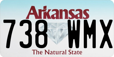 AR license plate 738WMX
