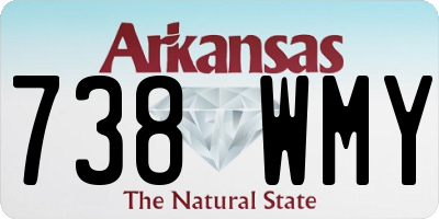 AR license plate 738WMY