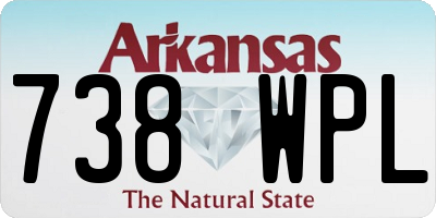 AR license plate 738WPL