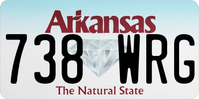 AR license plate 738WRG