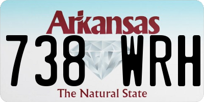 AR license plate 738WRH