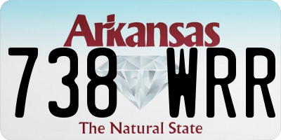AR license plate 738WRR