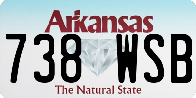 AR license plate 738WSB