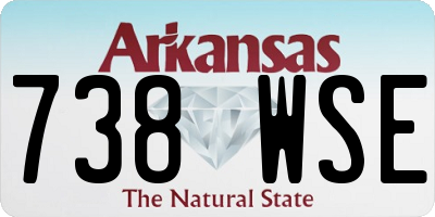 AR license plate 738WSE