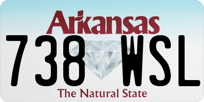 AR license plate 738WSL