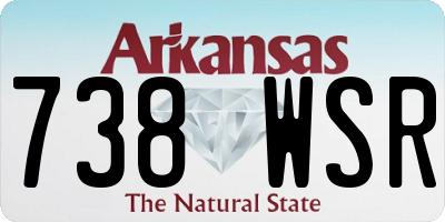 AR license plate 738WSR