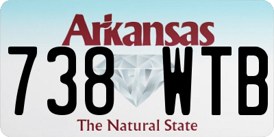 AR license plate 738WTB