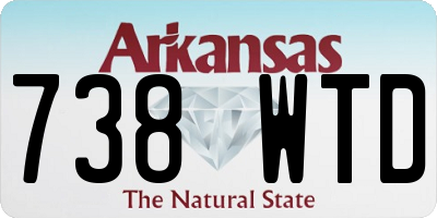 AR license plate 738WTD
