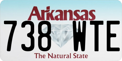 AR license plate 738WTE
