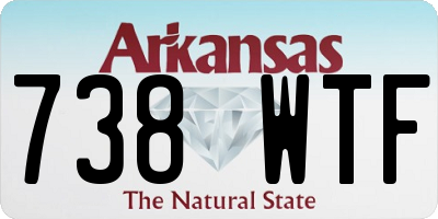 AR license plate 738WTF