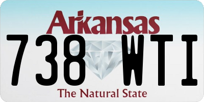 AR license plate 738WTI