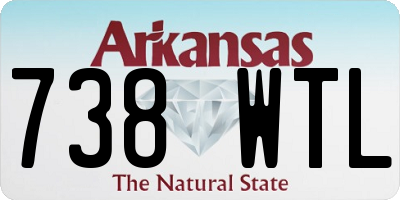 AR license plate 738WTL