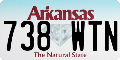 AR license plate 738WTN