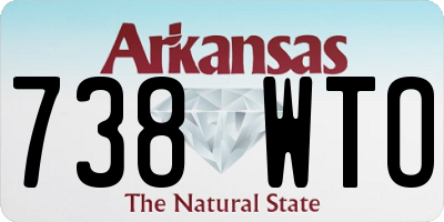 AR license plate 738WTO