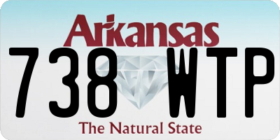 AR license plate 738WTP