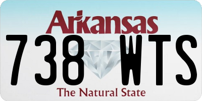 AR license plate 738WTS