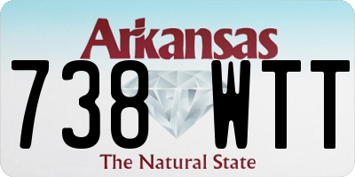 AR license plate 738WTT